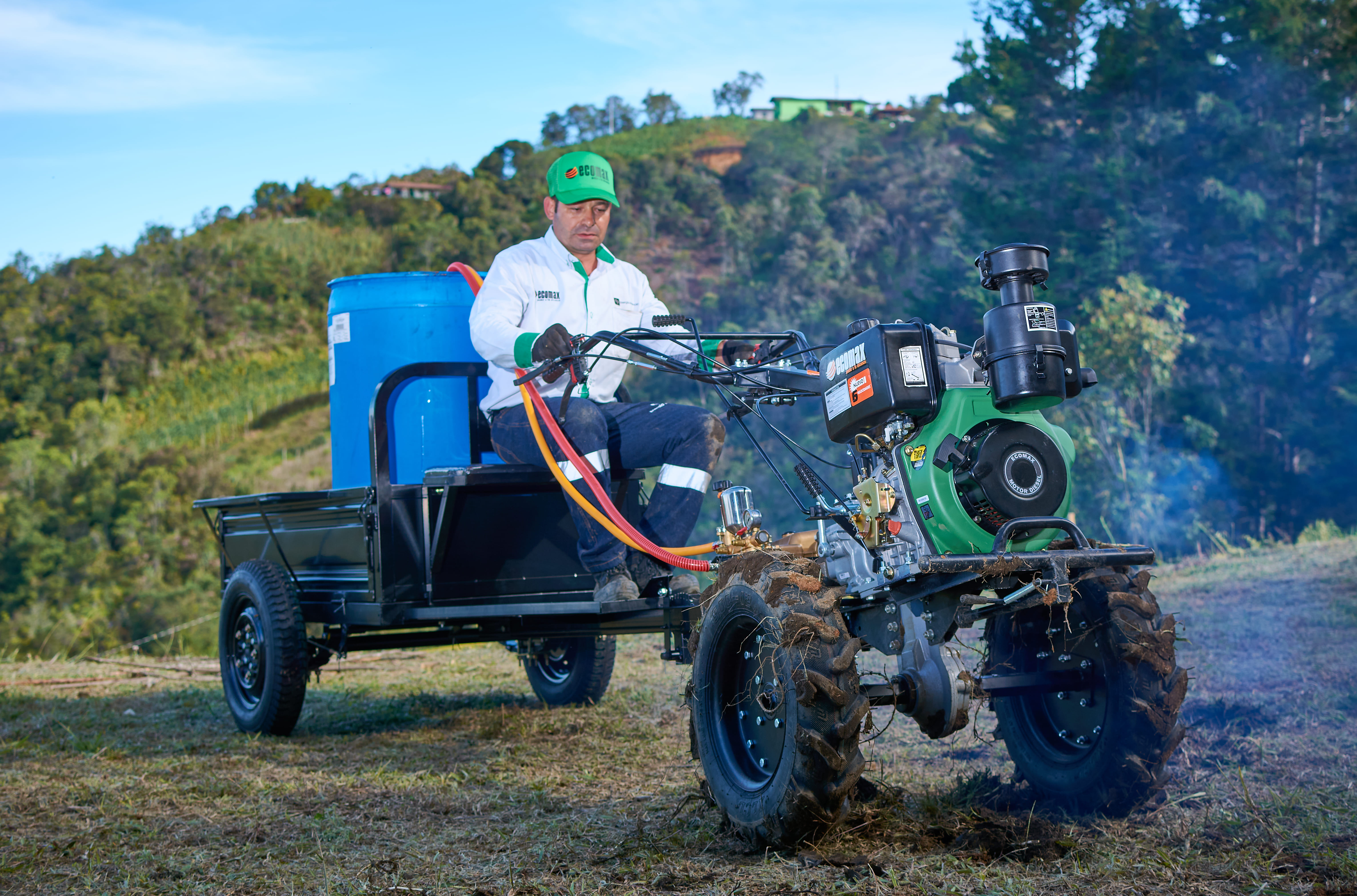 Motoazada con trailer